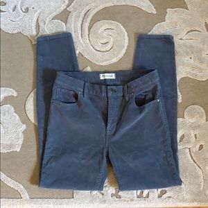Madewell High Riser Skinny 29 Blue Corduroy